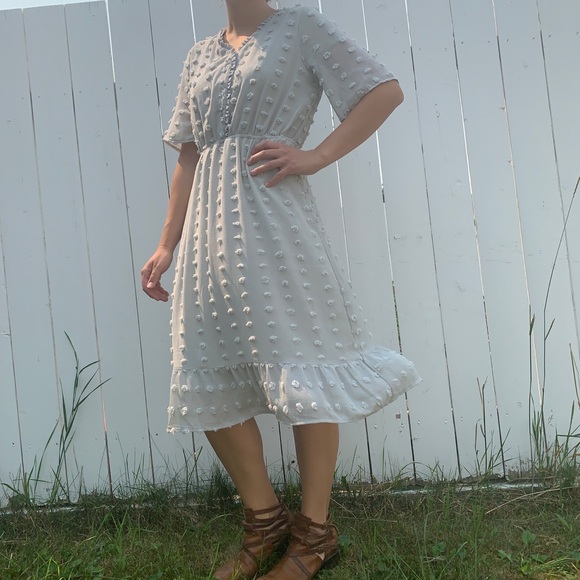 Polagram Polka Dot Dress- L - Picture 2 of 6